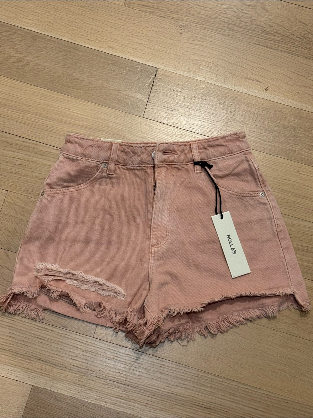 Rolla’s blush pink denim jean shorts NWT